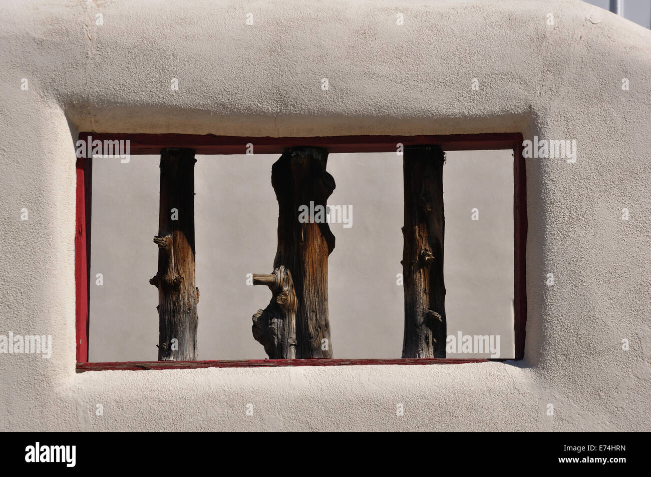 Finestra in stile adobe house Foto Stock