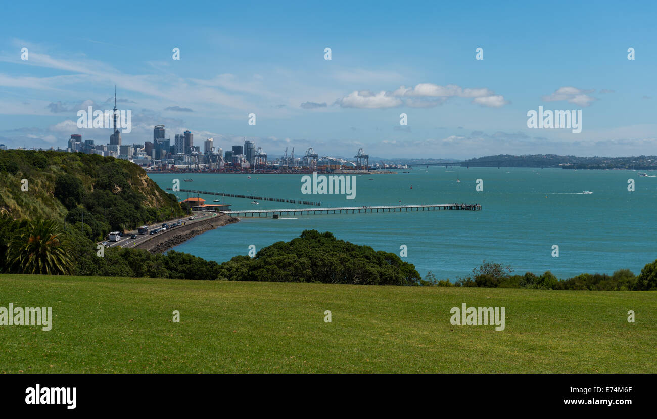La città di Auckland Nuova Zelanda. Foto Stock