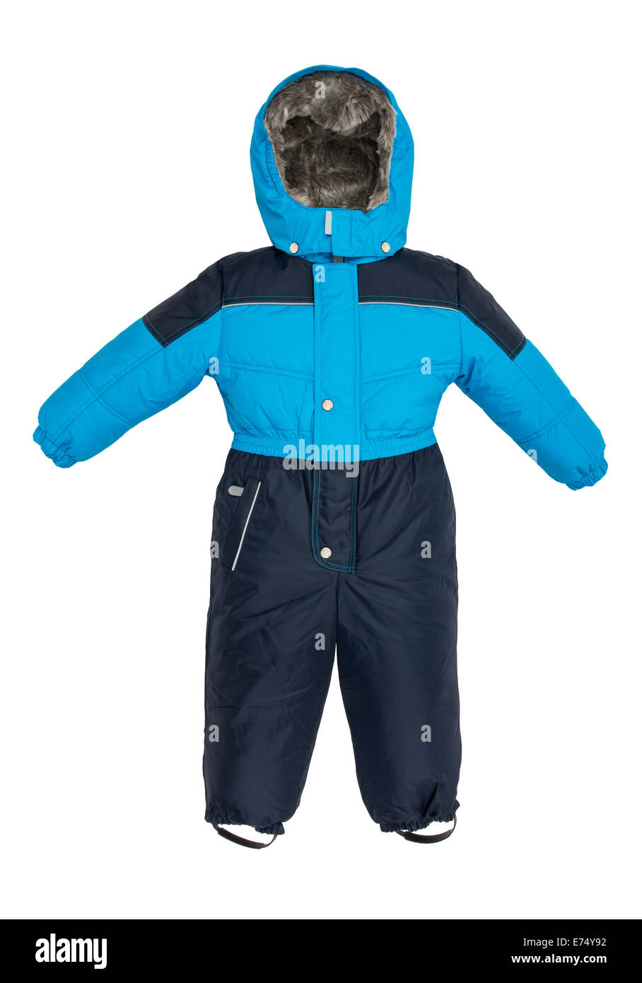 Doposci per bambini Coat su sfondo bianco Foto Stock