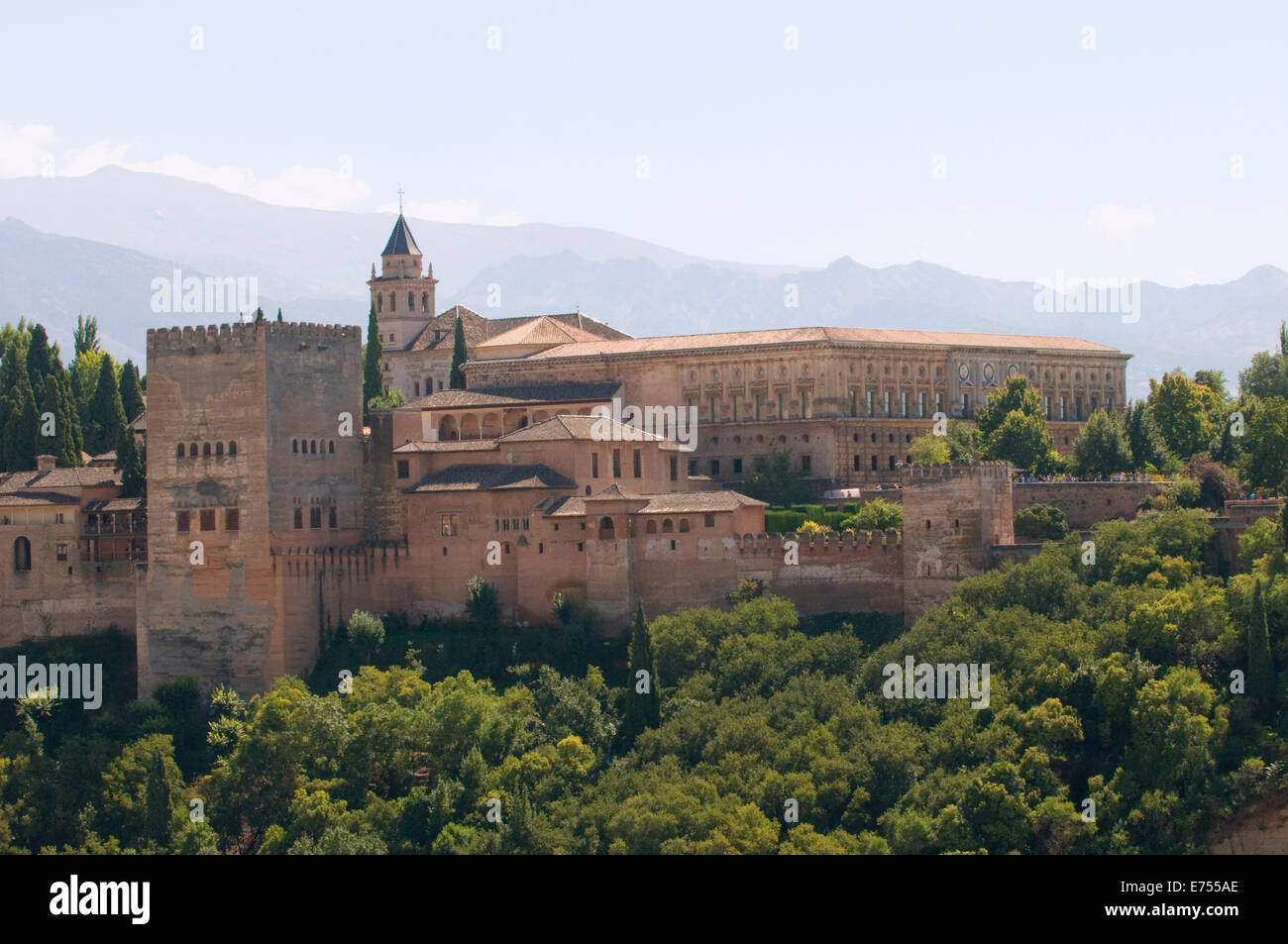 L'Alhambra di Granada è una città e la capitale della provincia di Granada, Spagna Foto Stock