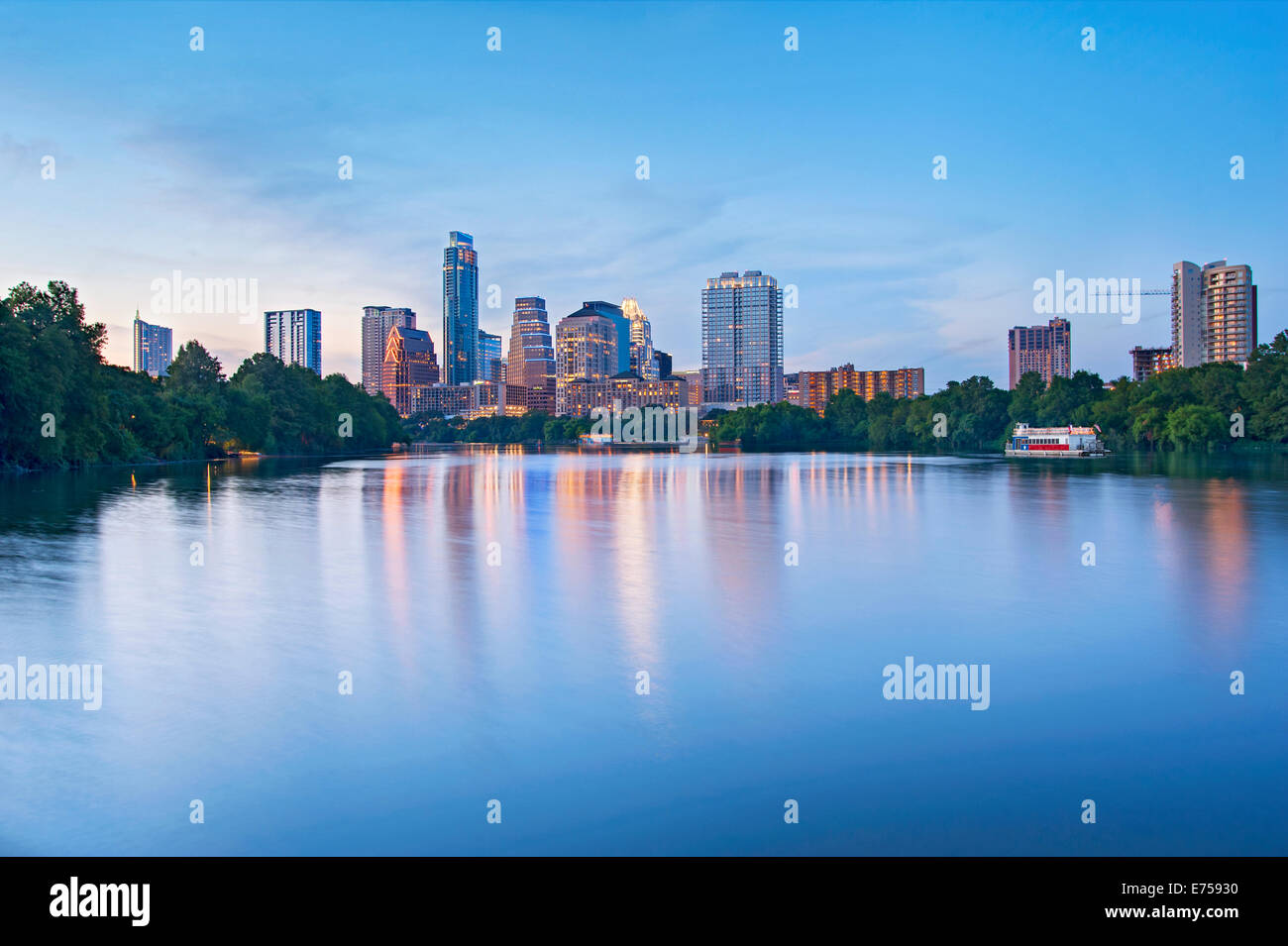 Skyline di Austin, Texas Foto Stock