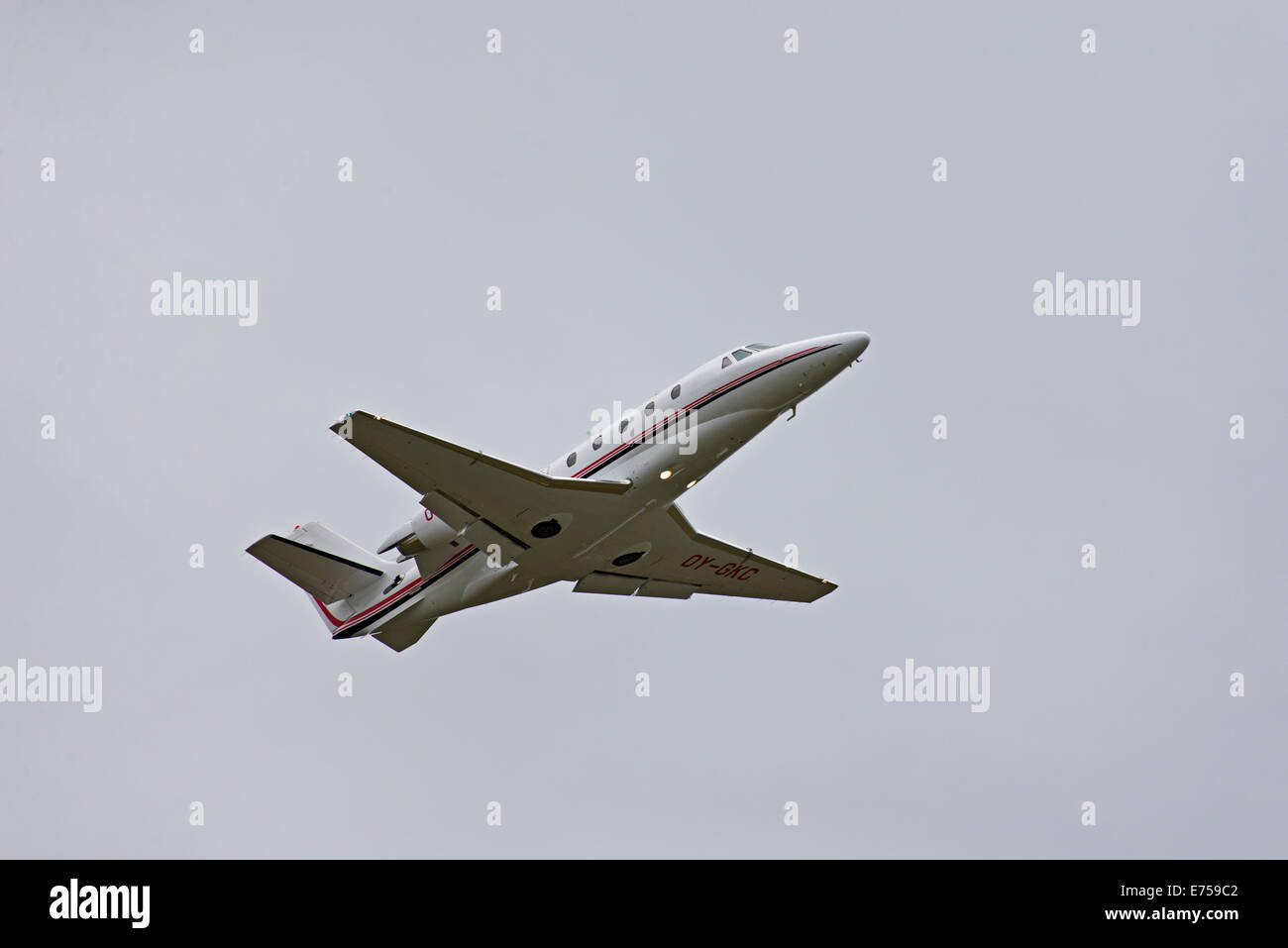 Lego Cessna 550 Citazione II OY-GKC Raf Valley Anglesey N Wales UK battenti. Foto Stock