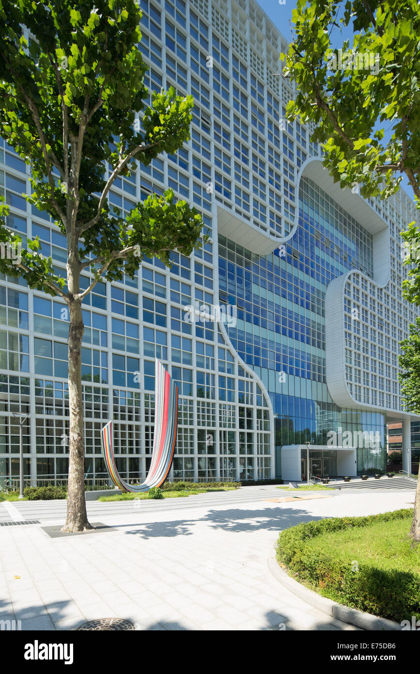 Hyundai Headquarters Building, Seoul Corea del Sud. Foto Stock