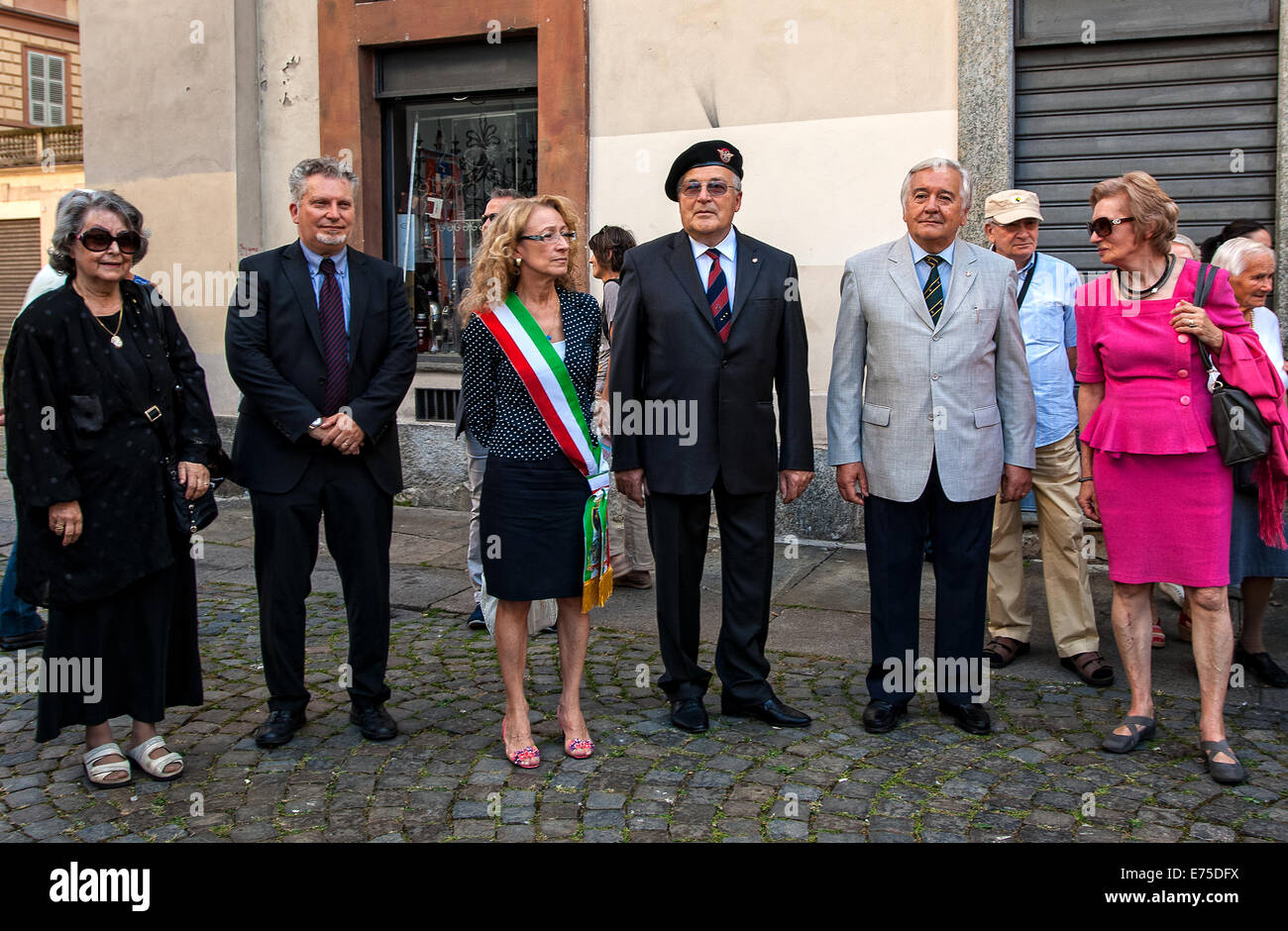 Italia Piemonte Torino 06 settembre 2014 rievocazione dell'assedio di Torino del 1706 Foto Stock
