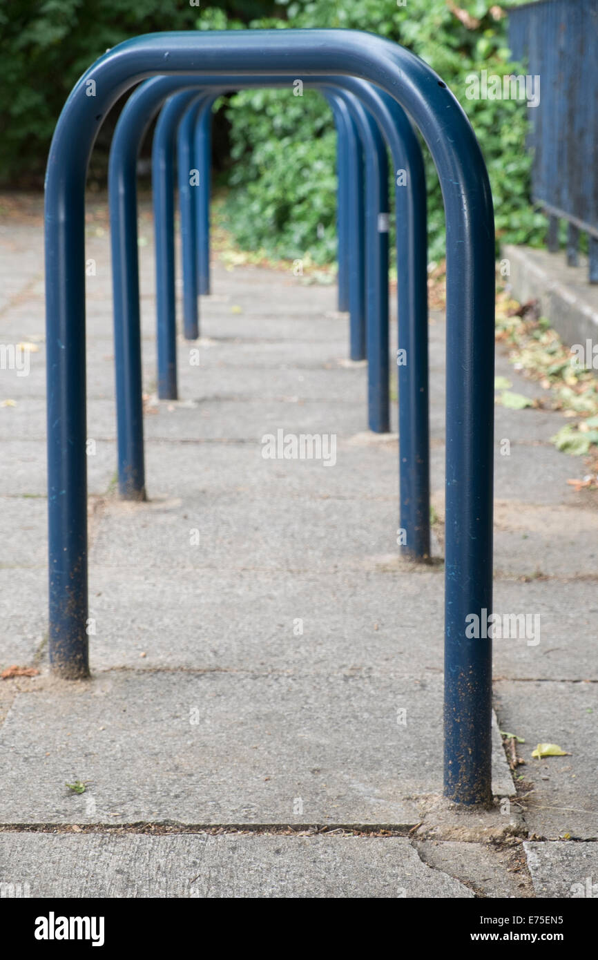 Cremagliere della bici Foto Stock