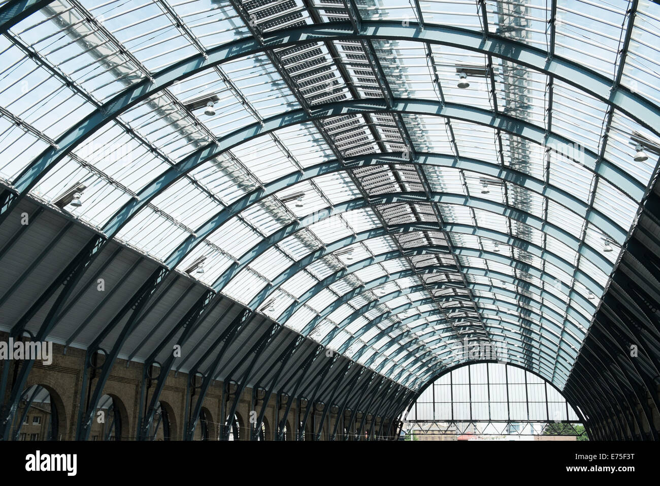 La stazione di Kings Cross tetto Foto Stock