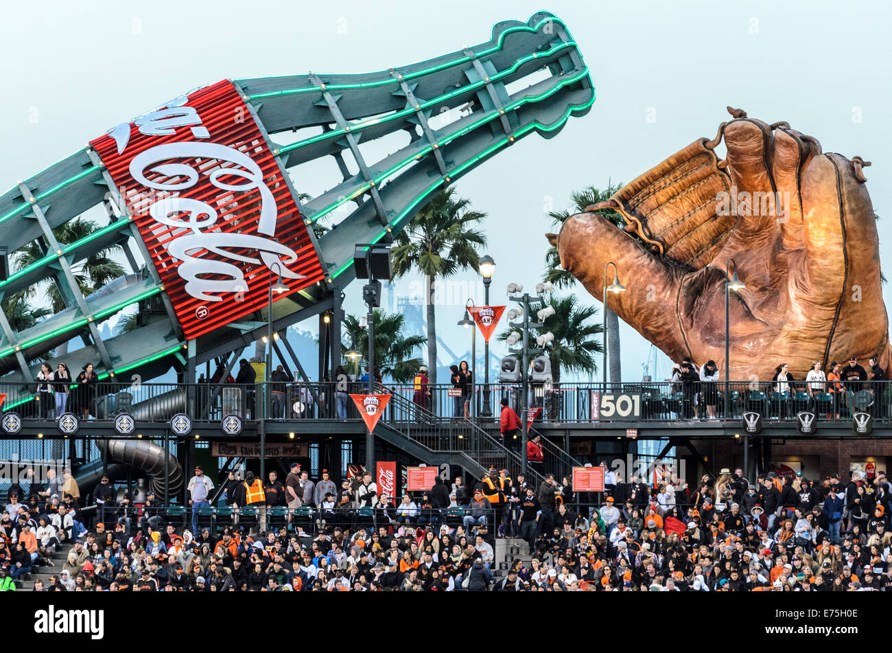 AT&T Park, sede dei San Francisco Giants. Foto Stock