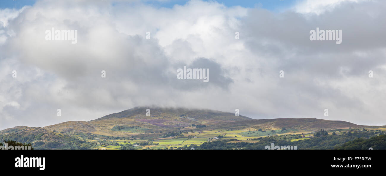 Welsh montagne e vista sulla campagna Foto Stock