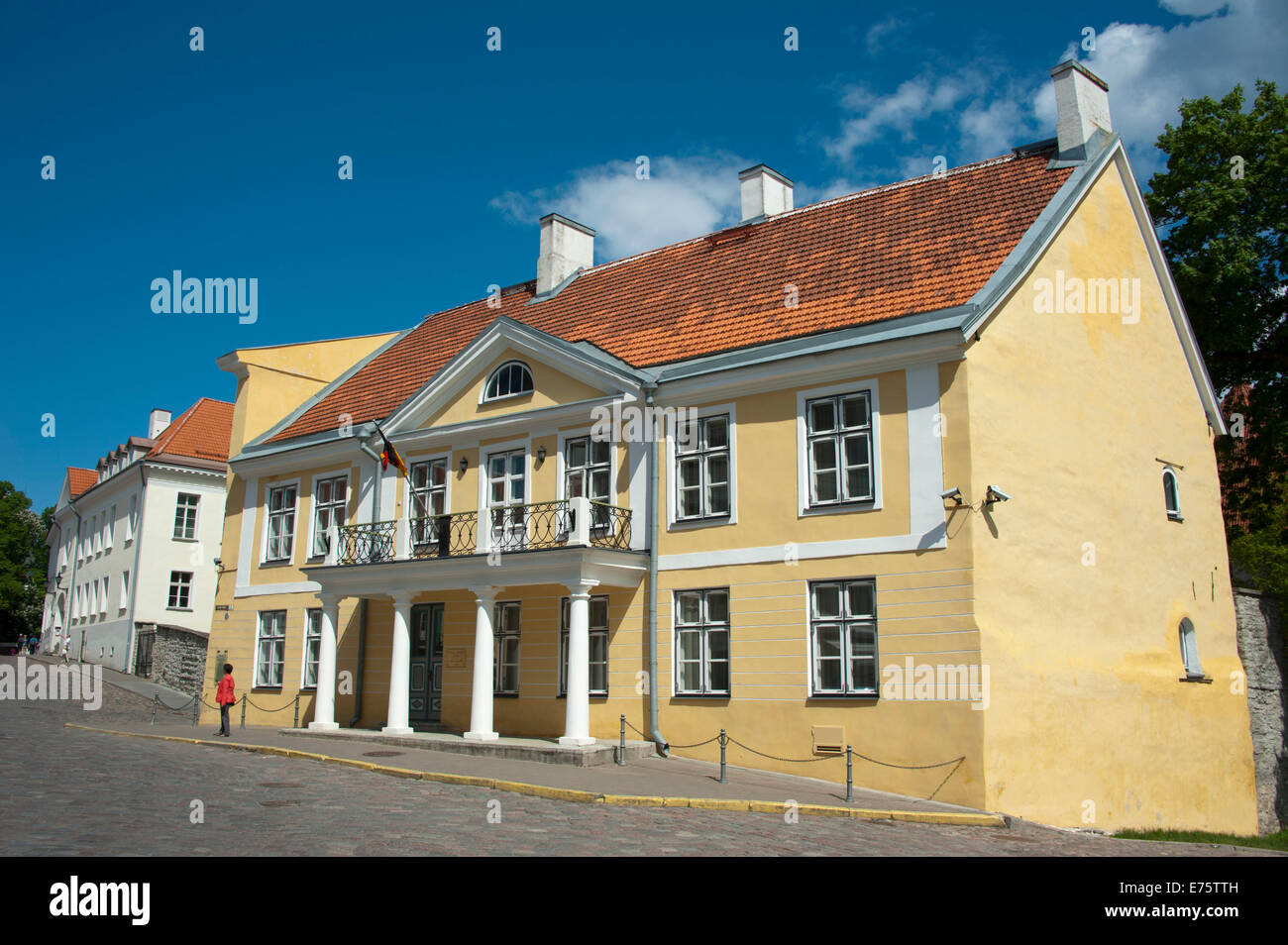 Ambasciata tedesca, la collina di Toompea, Città Alta, Tallinn, Estonia, Stati Baltici Foto Stock