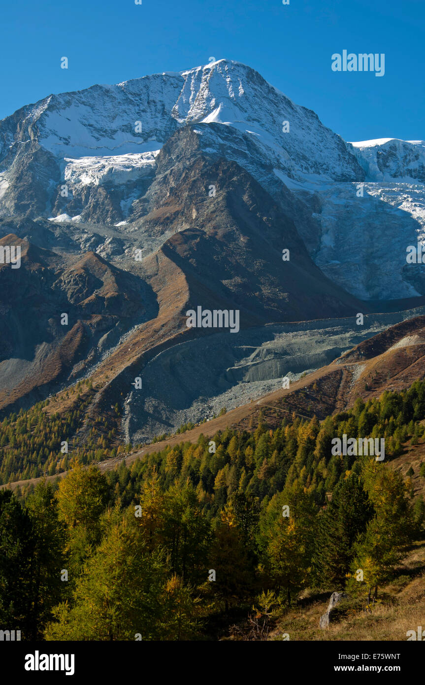 Pigne d'Arolla montagna, Arolla, Canton Vallese, Svizzera Foto Stock