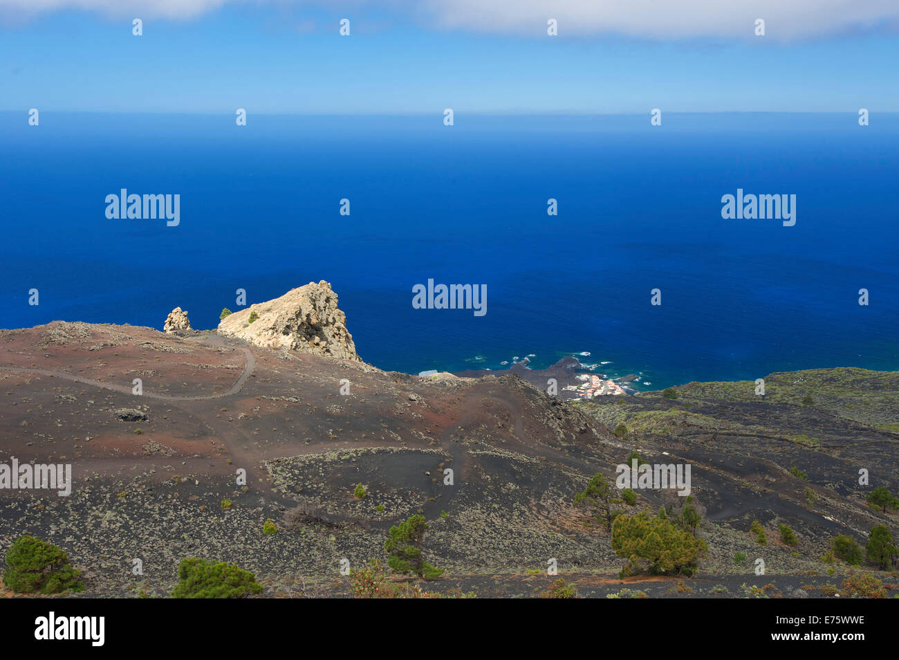 Paesaggio sulla punta meridionale di La Palma Isole Canarie Spagna Foto Stock