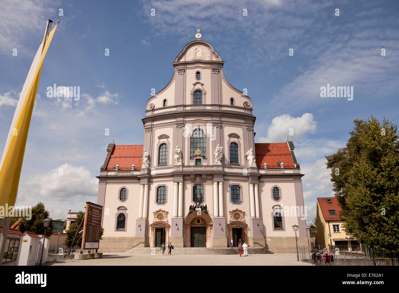 Il neo-barocco St Anne's Basilica al pellegrinaggio comune Altoetting, Upper-Bavaria, Baviera, Germania, Europa Foto Stock