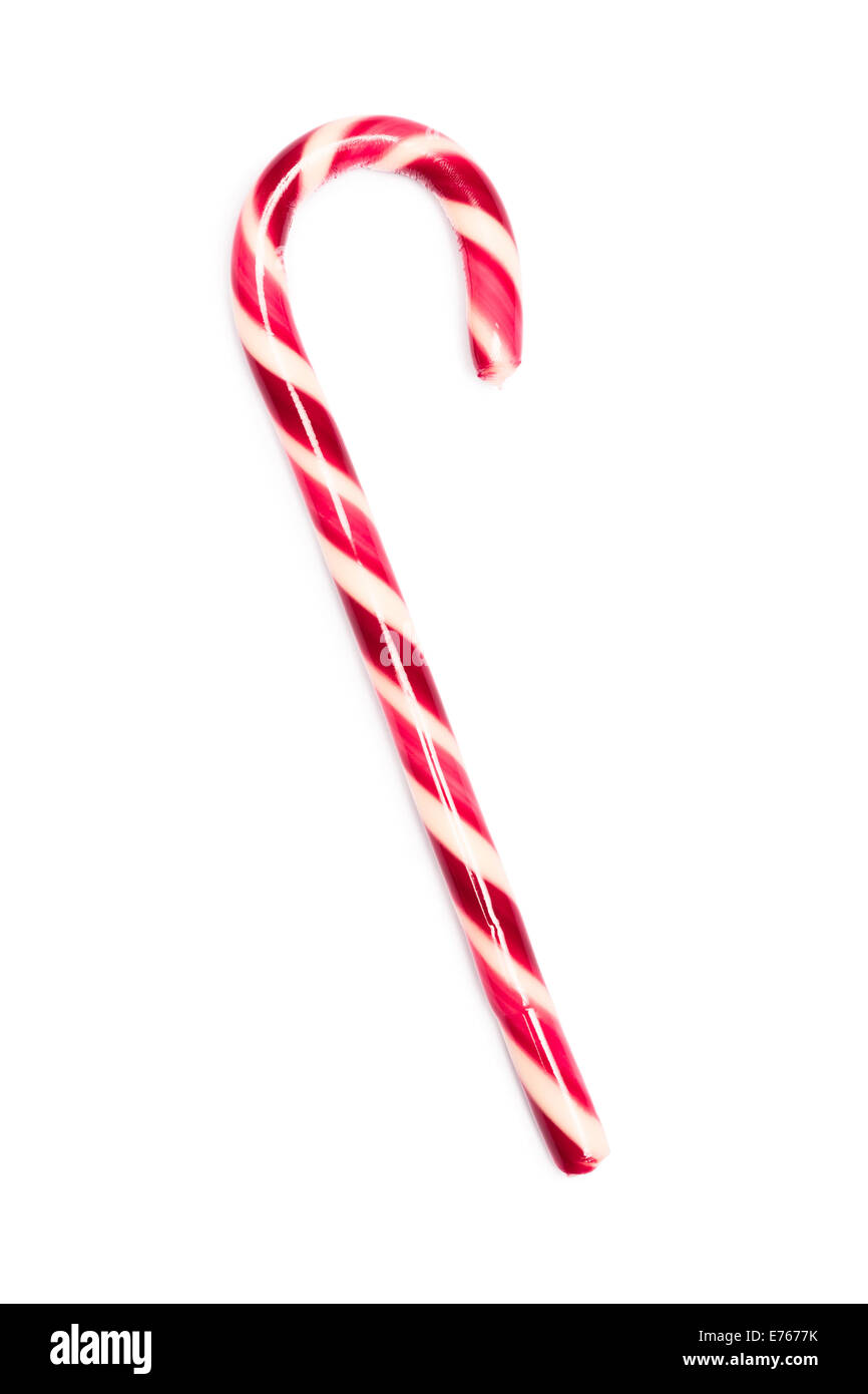 Rosso e Bianco Natale candy cane Foto Stock