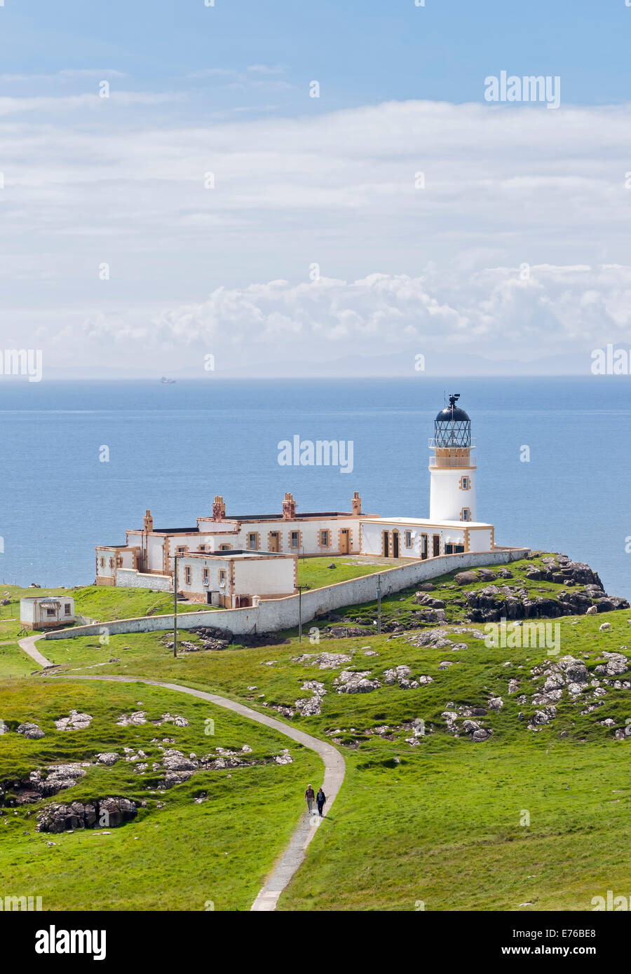 Neist Point Lighthouse, Isola di Skye, Scotland, Regno Unito Foto Stock