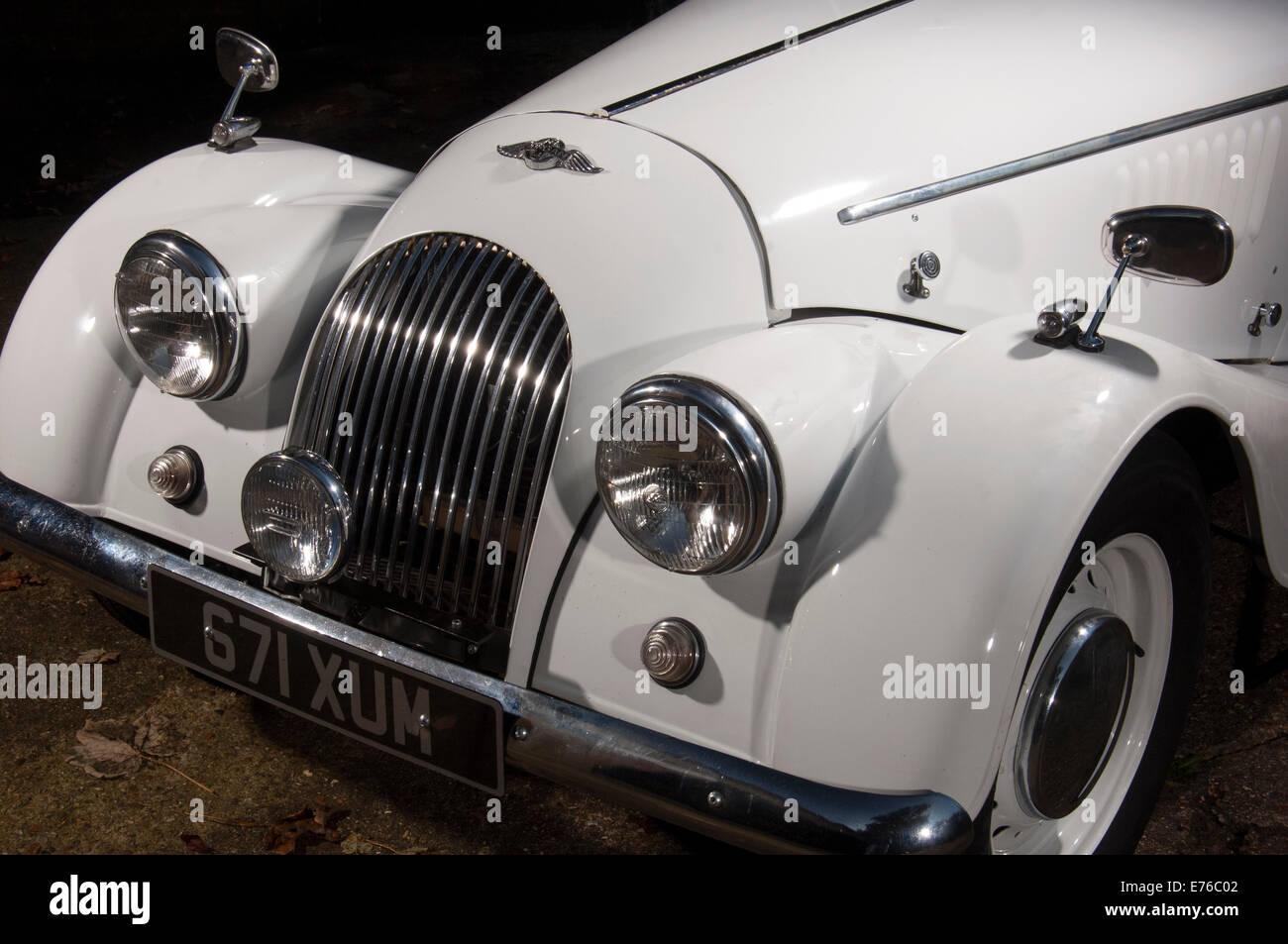 Morgan Plus 4 classic British sport auto anteriore Foto Stock