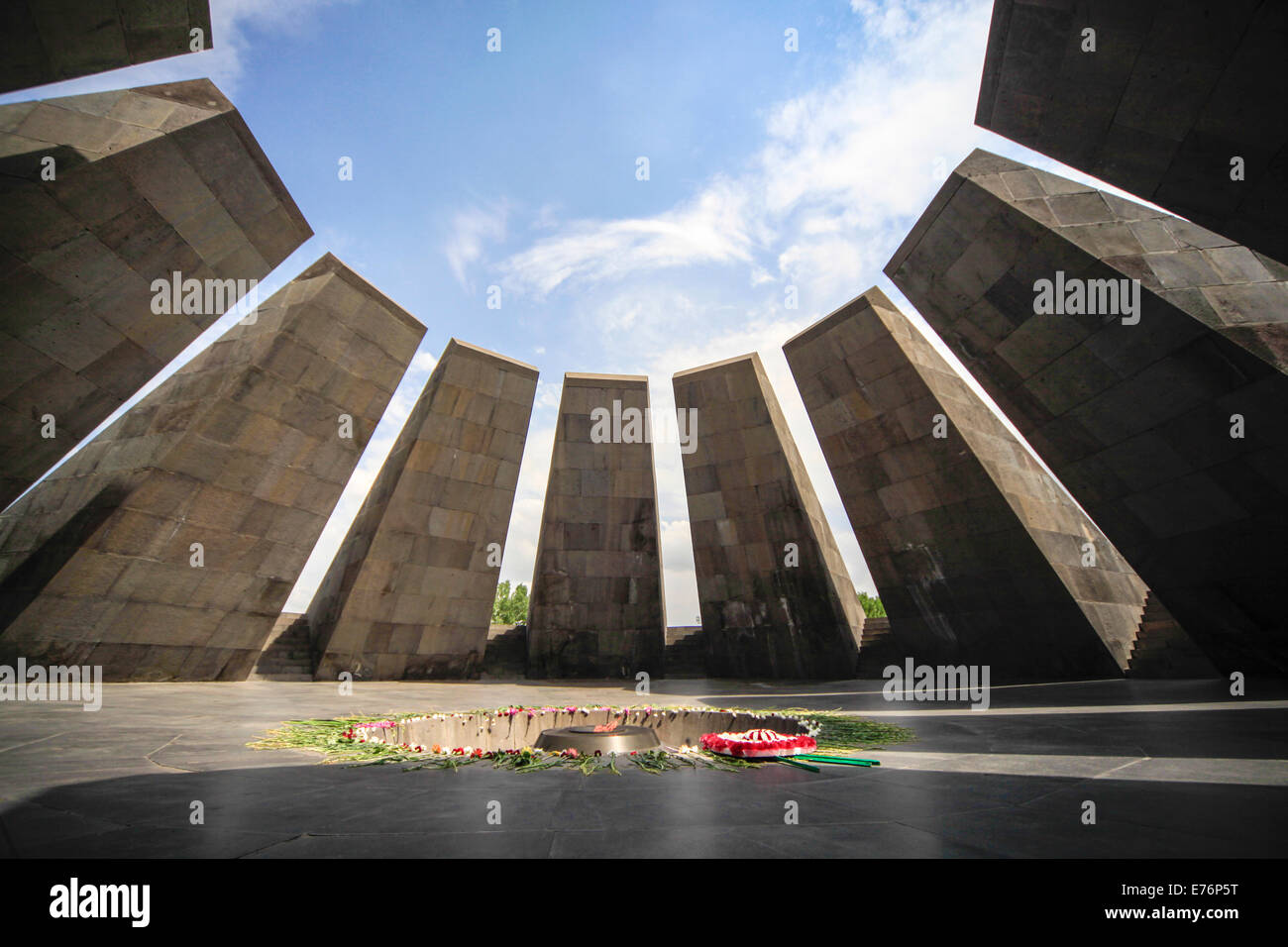 Armenia, Yerevan, Tsitsernakaberd, Museo e Memoriale del 1915 genocidio armeno Foto Stock