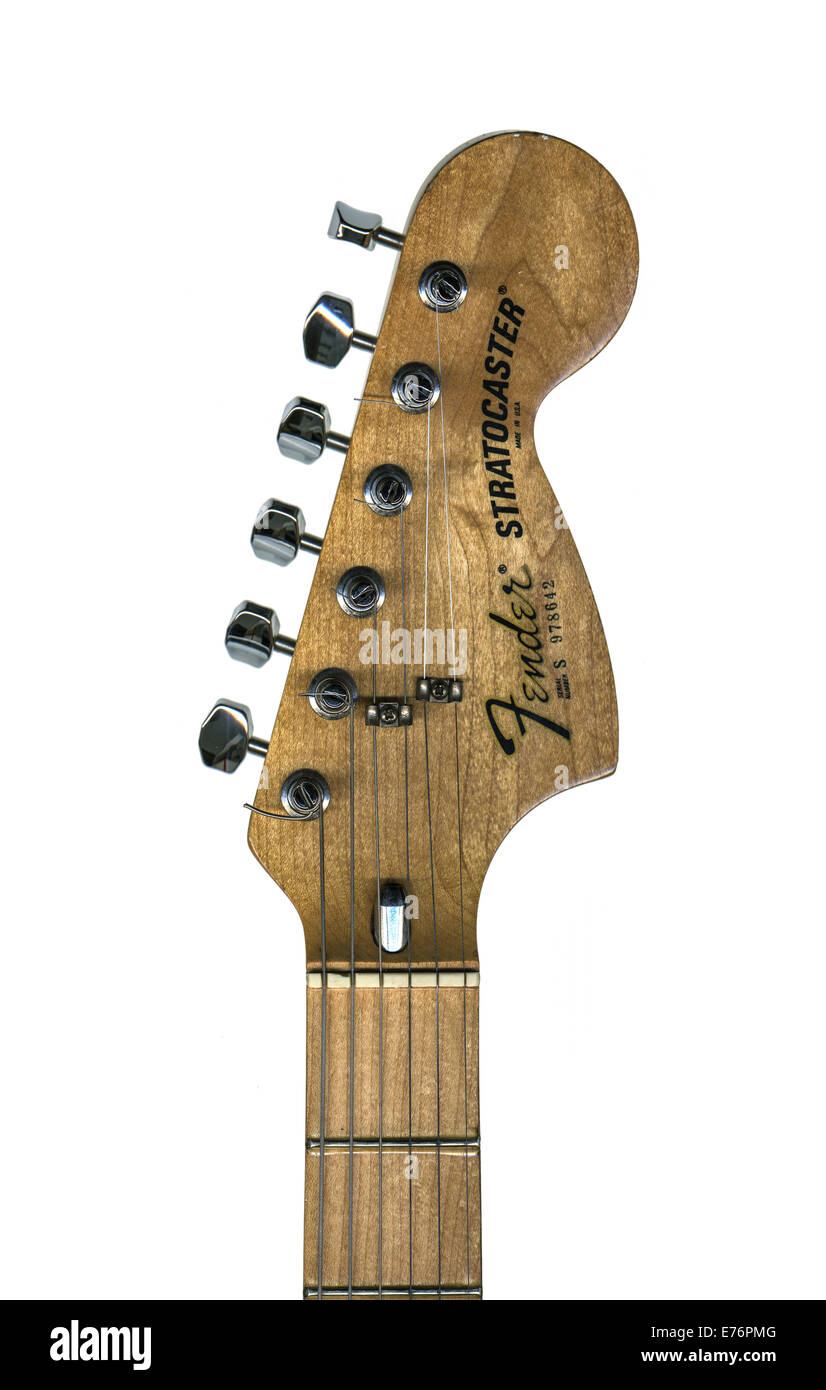 Paletta della chitarra elettrica Fender Stratocaster Foto stock - Alamy
