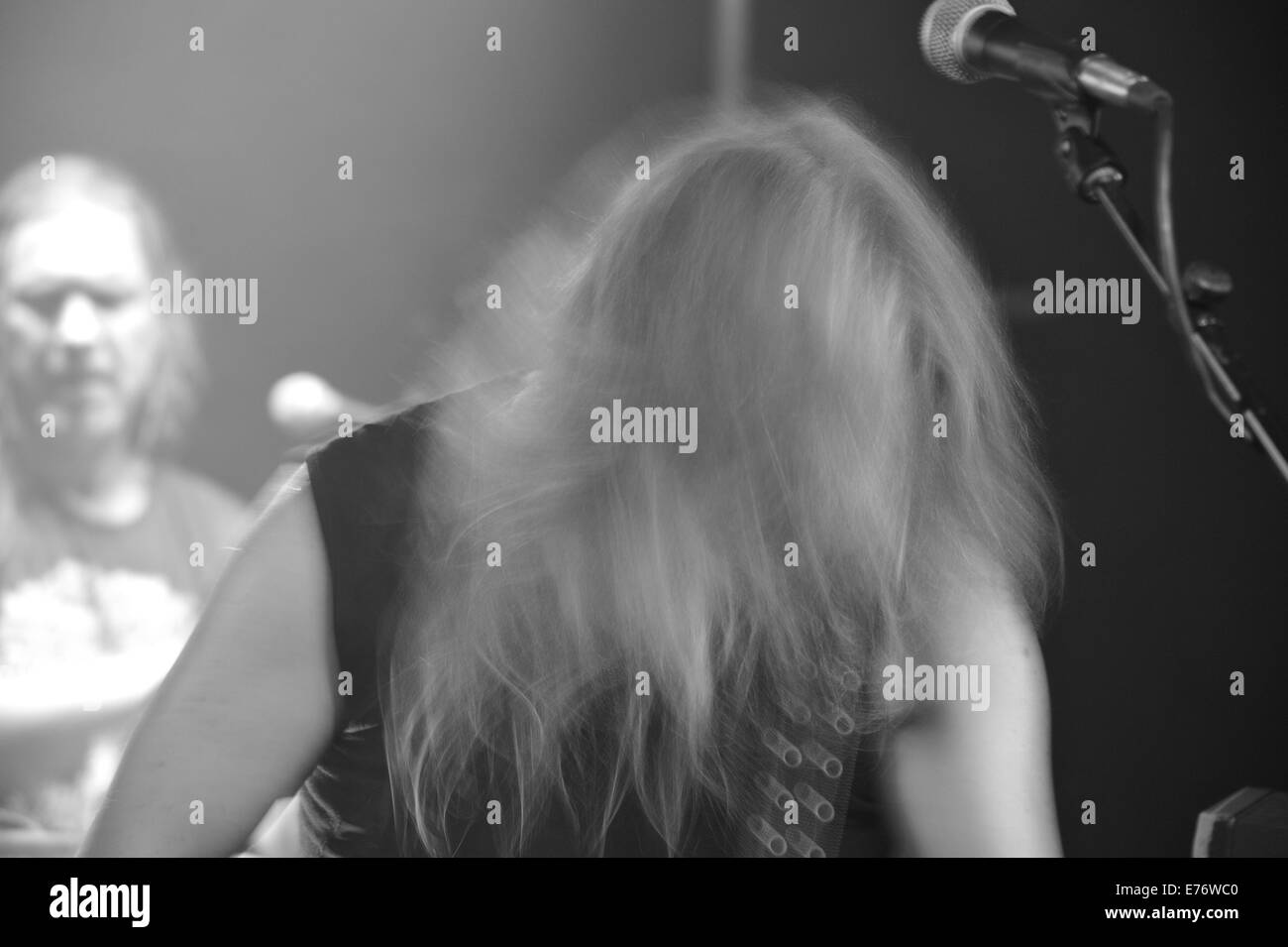 Headbanger, Rock-Café St. Pauli, Nacht der Club, Amburgo, Deutschland. Solo uso editoriale. Foto Stock