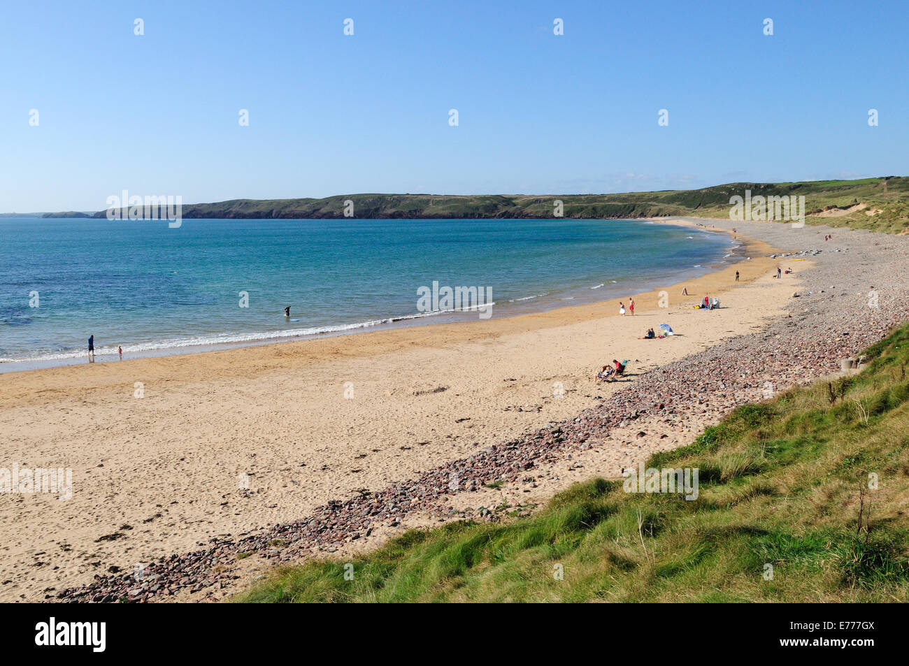 Freshwater West Beach Pembrokeshire Coast National Park Galles Cymru REGNO UNITO GB Foto Stock