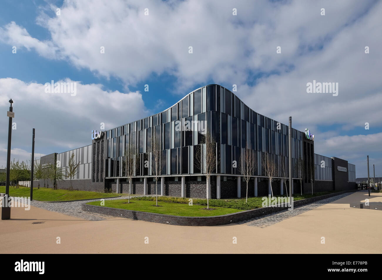 Nuovo Coronation Street Studios e ITV uffici presso Media City a Manchester Foto Stock