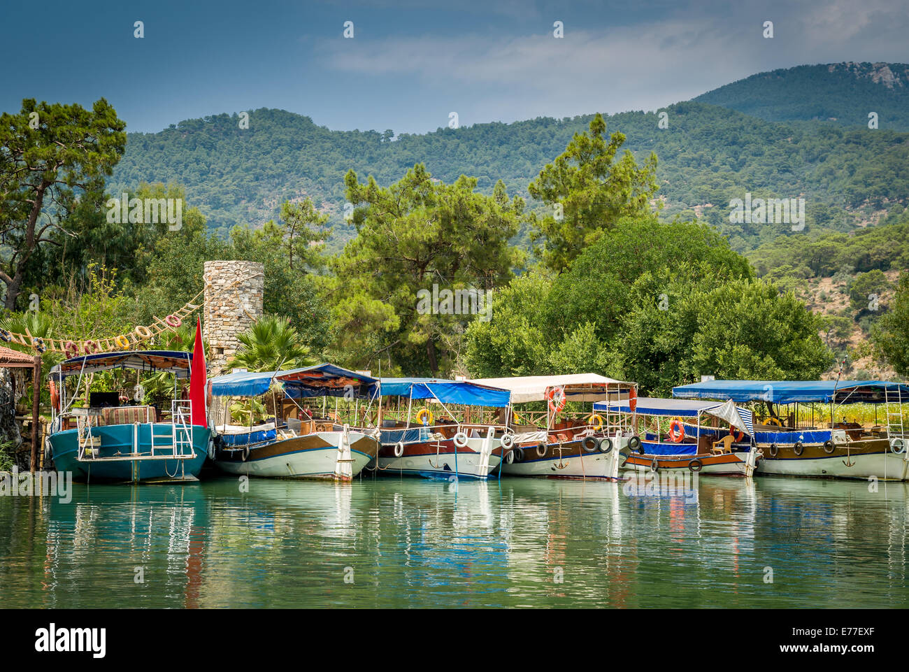 Dalyan giro sul fiume Foto Stock