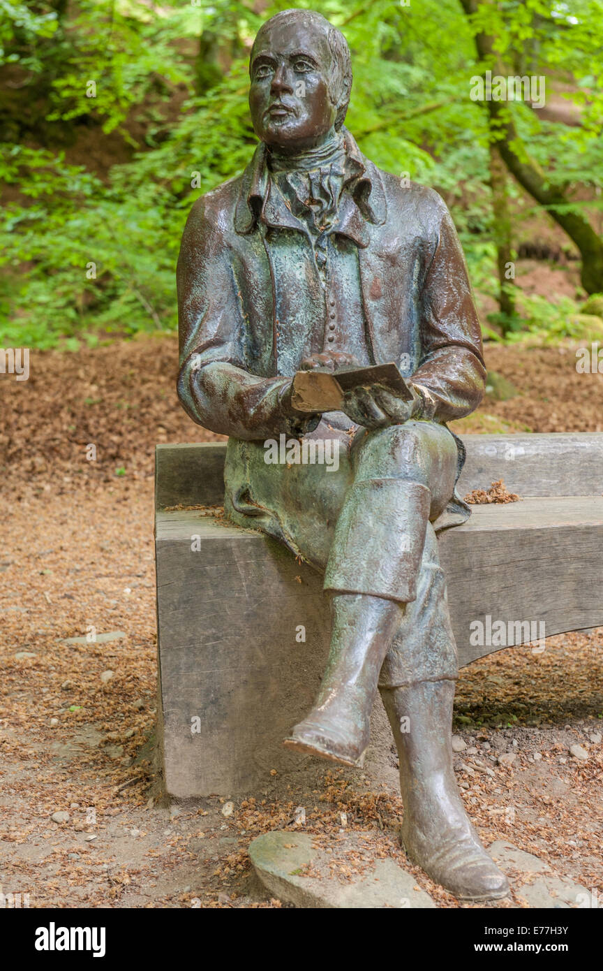 Statua di Robert Burns a Birks O Aberfeldy Foto Stock