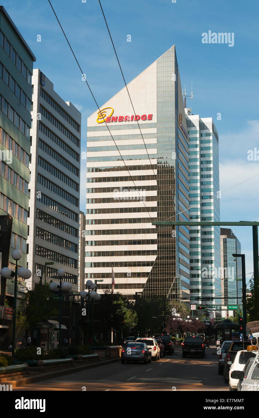 Elk203-5101v Canada, Alberta, Edmonton, downtown, 103 Avenue Foto Stock