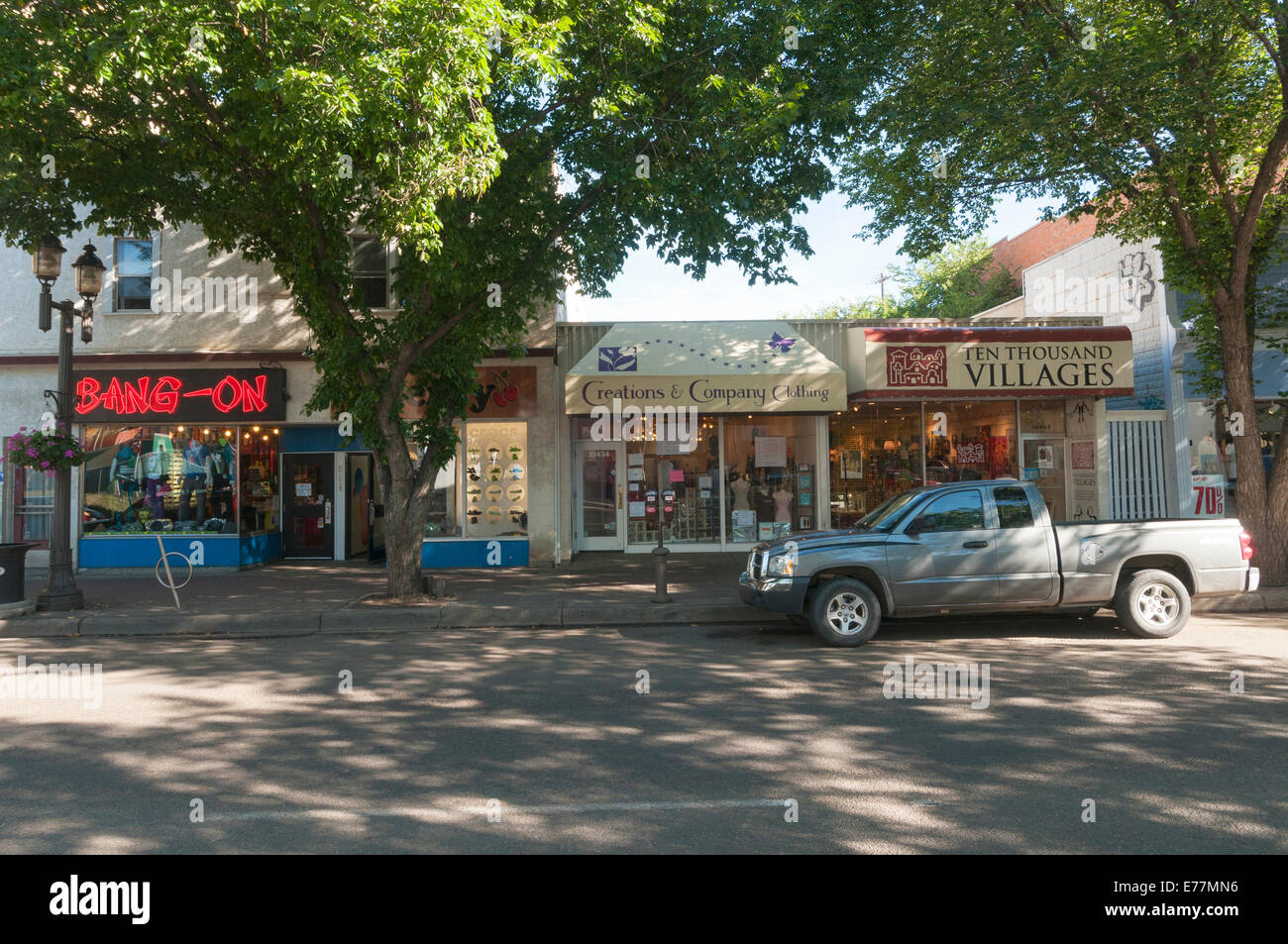 Elk203-5115 Canada, Alberta, Edmonton, downtown, Old Strathcona district Foto Stock