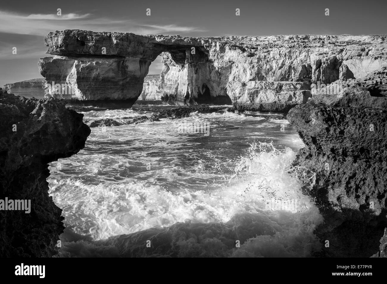 Azure Window sul Mediterraneo Isola di Gozo Foto Stock