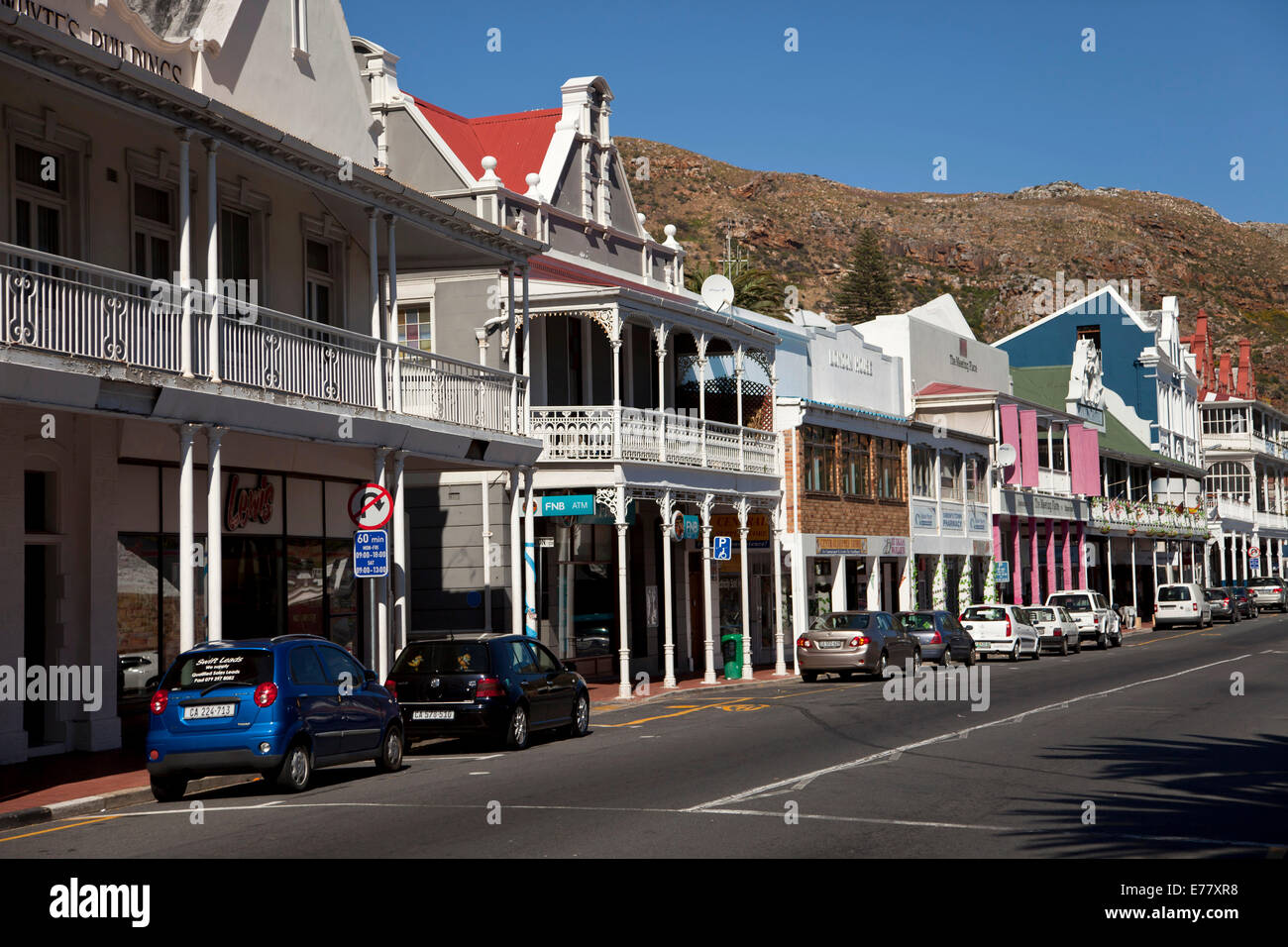 Main Street, Città di Simon, Cape Town, Western Cape, Sud Africa Foto Stock