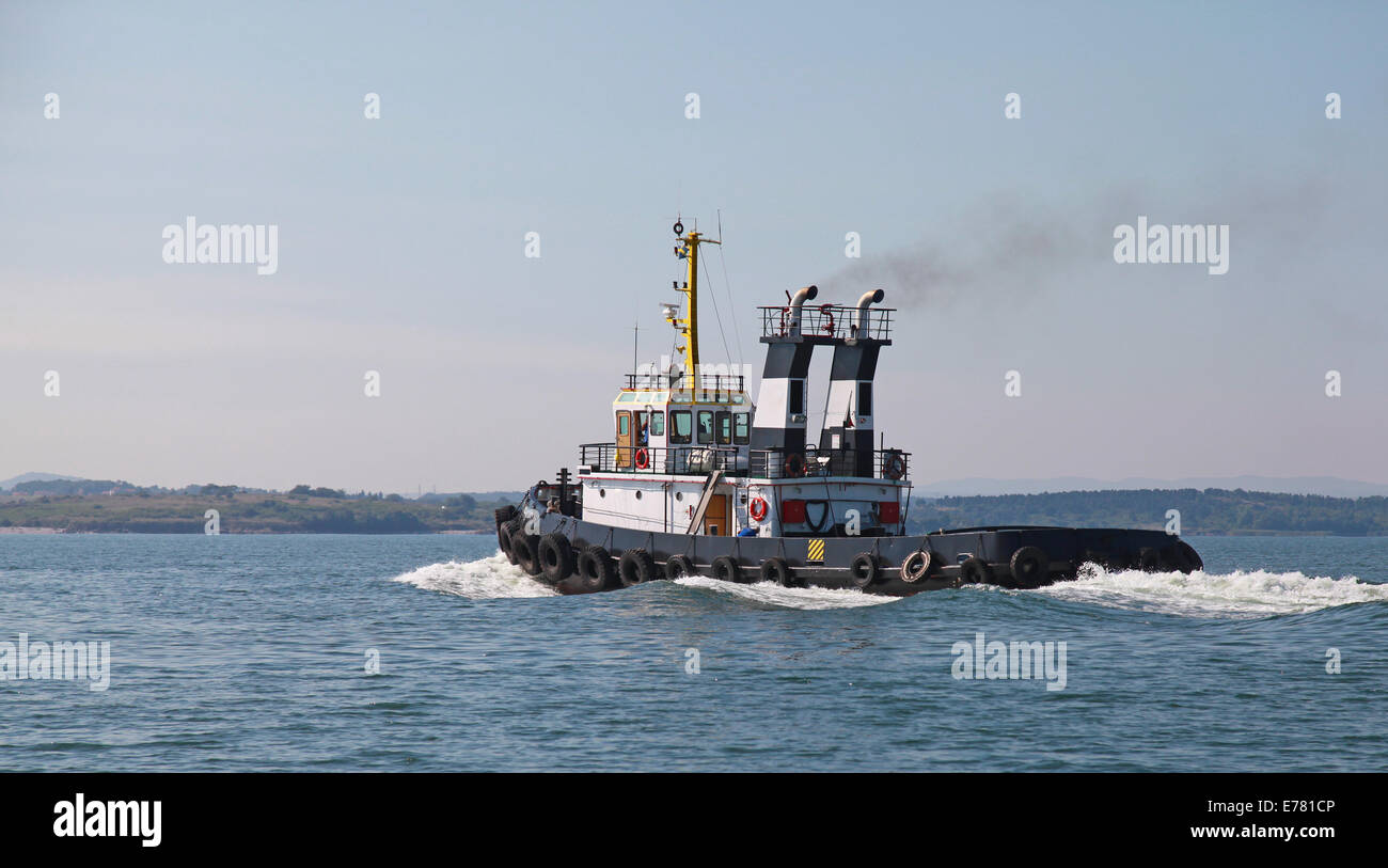 Tirare nero è in corso sul Mar Nero, Bulgaria Foto Stock