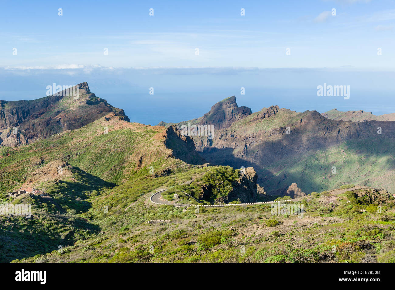 Paesaggio di montagna a Tenerife Foto Stock
