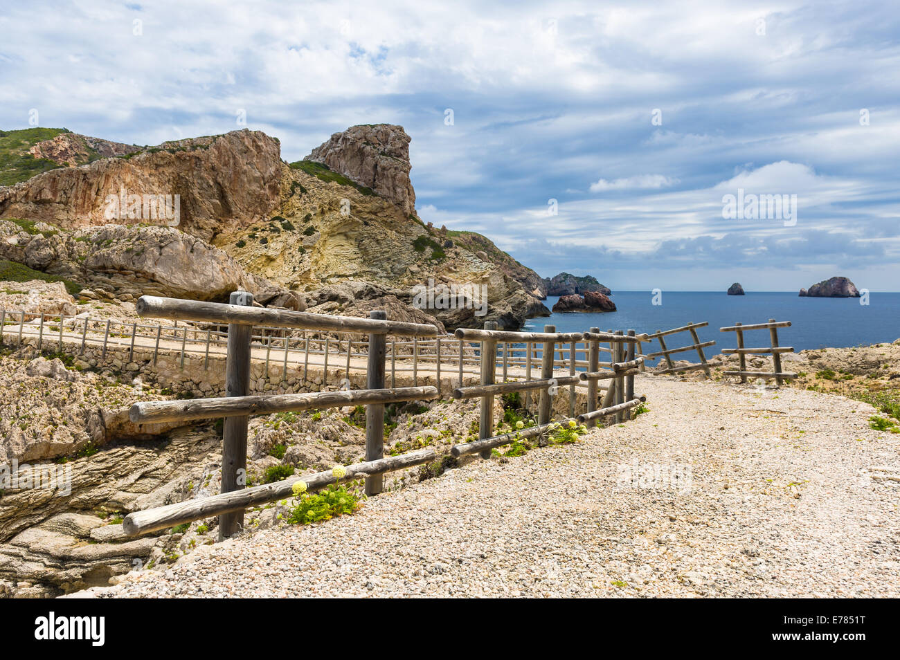 Isola delle Baleari via pedonale Foto Stock