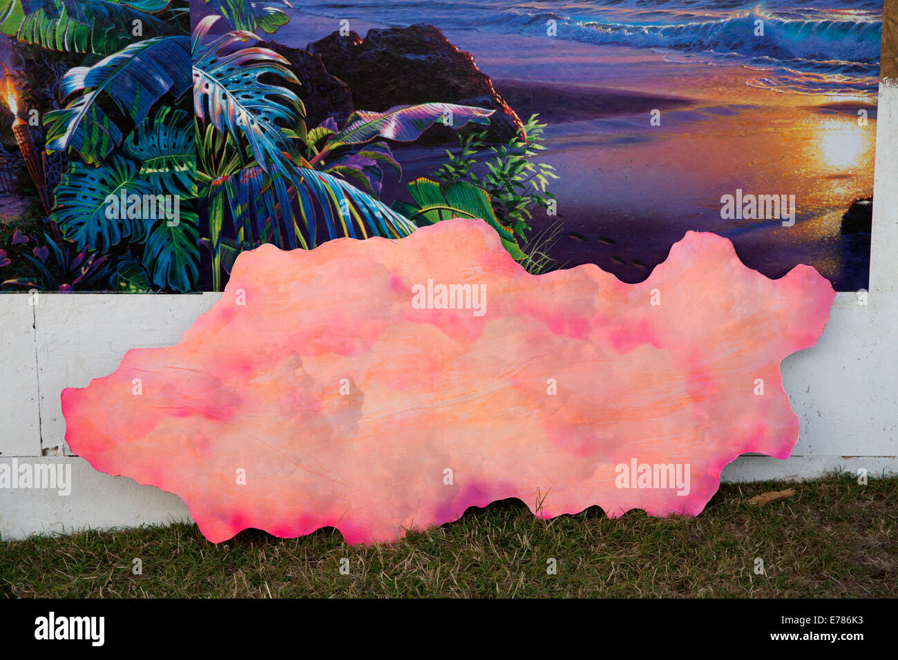 Glastonbury Festival 2014. poster realizzato da Link piacere dare un sogno come qualità come si immette Shangri-La ho Foto Stock