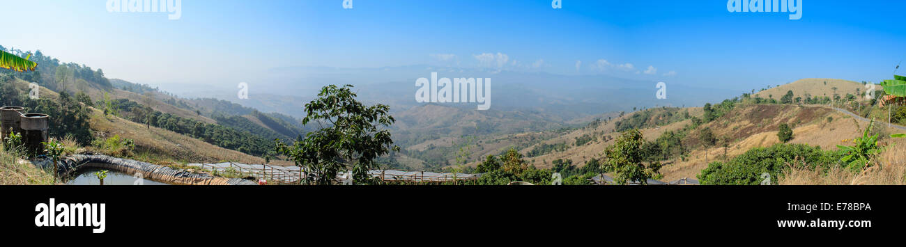Il panorama da un punto di alta. Foto Stock