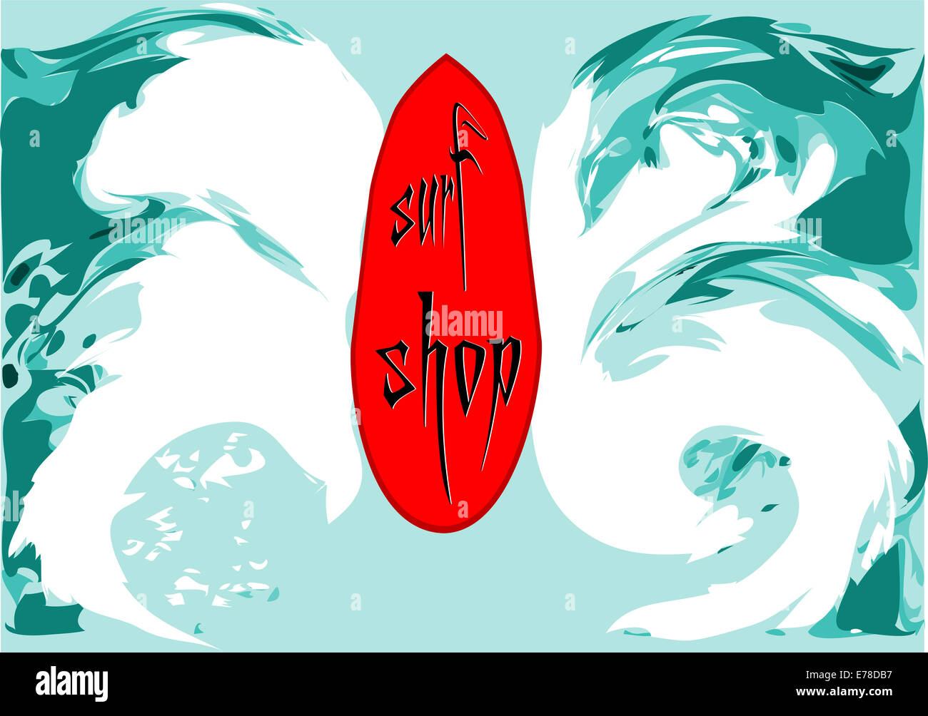 negozio di surf Foto Stock