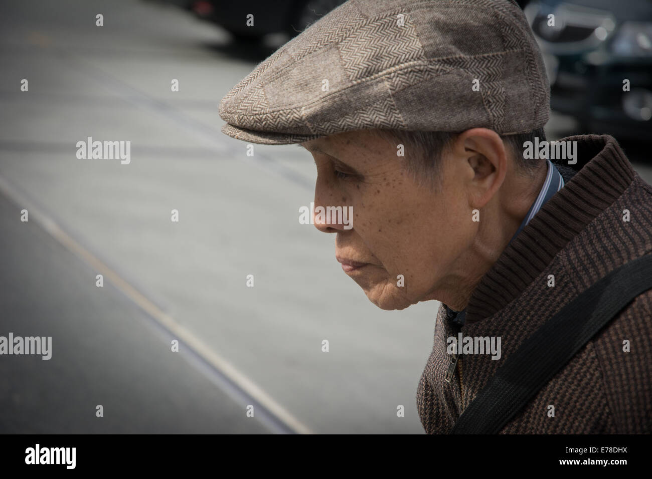 Anziani uomo cinese Foto Stock