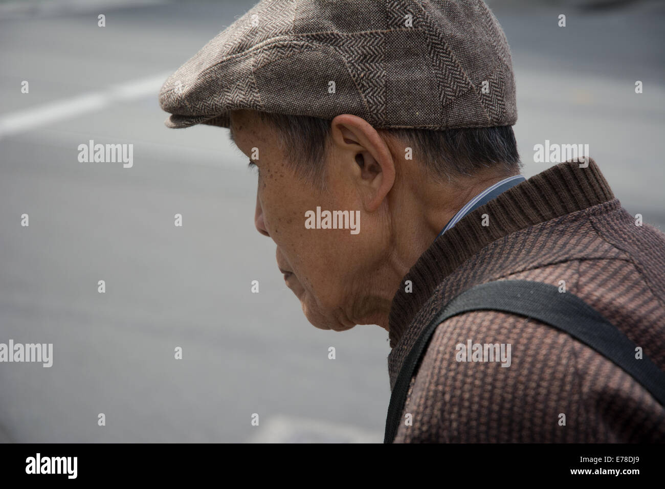 Anziani uomo cinese Foto Stock