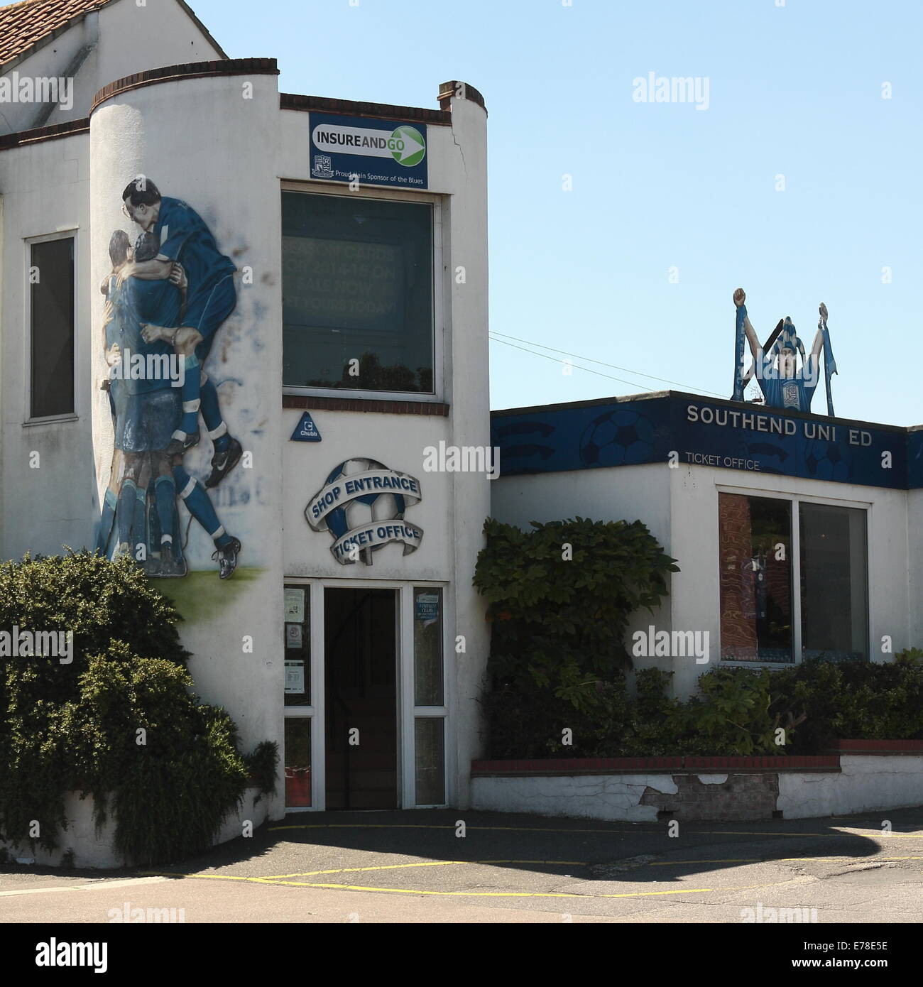 Radici Hall, la casa di Southend United Football Club Foto Stock