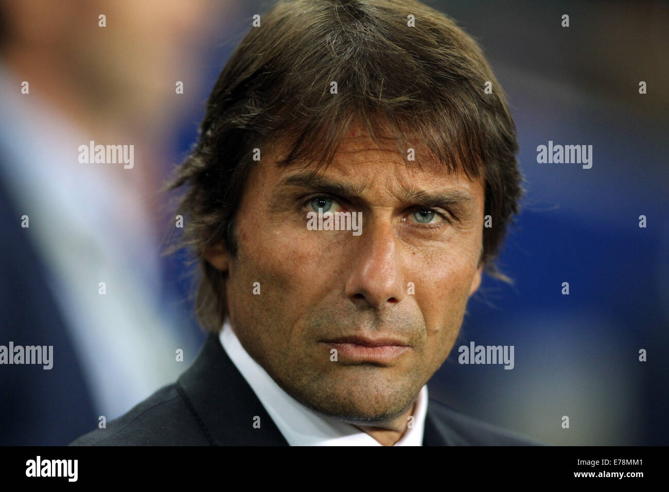 Antonio conte, conte, italia, italia, nazionale, azzurri, team Francia 2016, azzurro, juventus, allenatore, allenare, Foto Stock