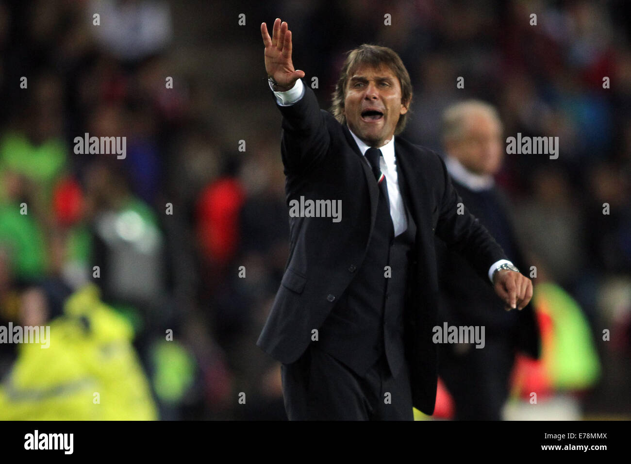 Antonio conte, conte, italia, italia, nazionale, azzurri, team Francia 2016, azzurro, juventus, allenatore, allenare, Foto Stock