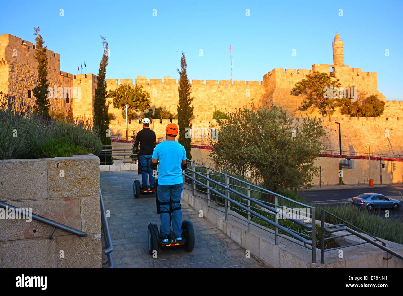 Segway a Gerusalemme, Israele Foto Stock