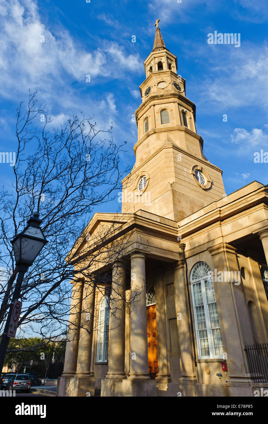 San Phillips chiesa episcopale; Charleston, Carolina del Sud, Stati Uniti d'America Foto Stock