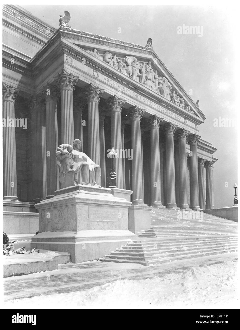 Fotografia del National Archives Building Foto Stock