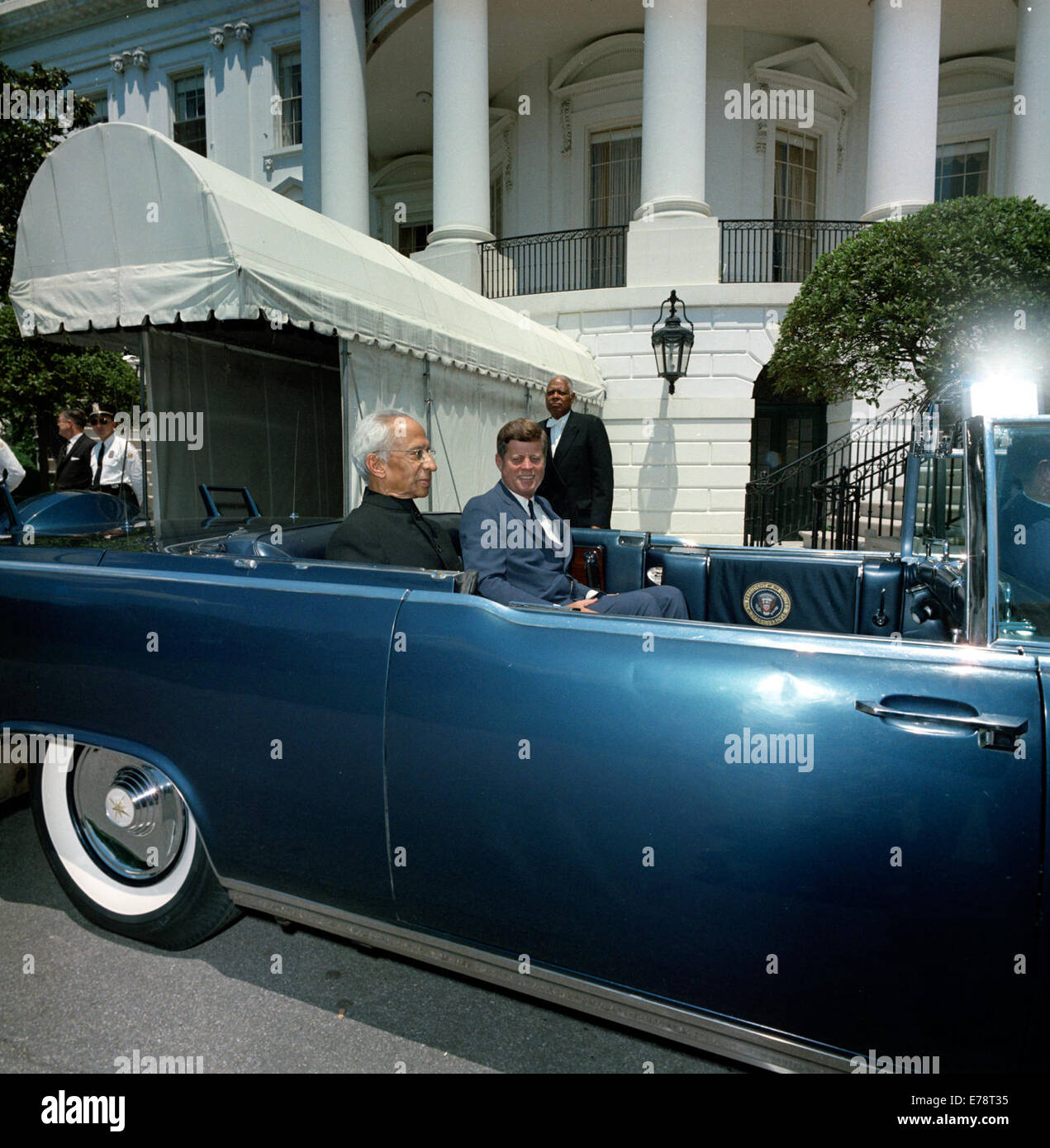 Il presidente John F Kennedy e Presidente Dr Sarvepalli Radhakrishnan Foto Stock