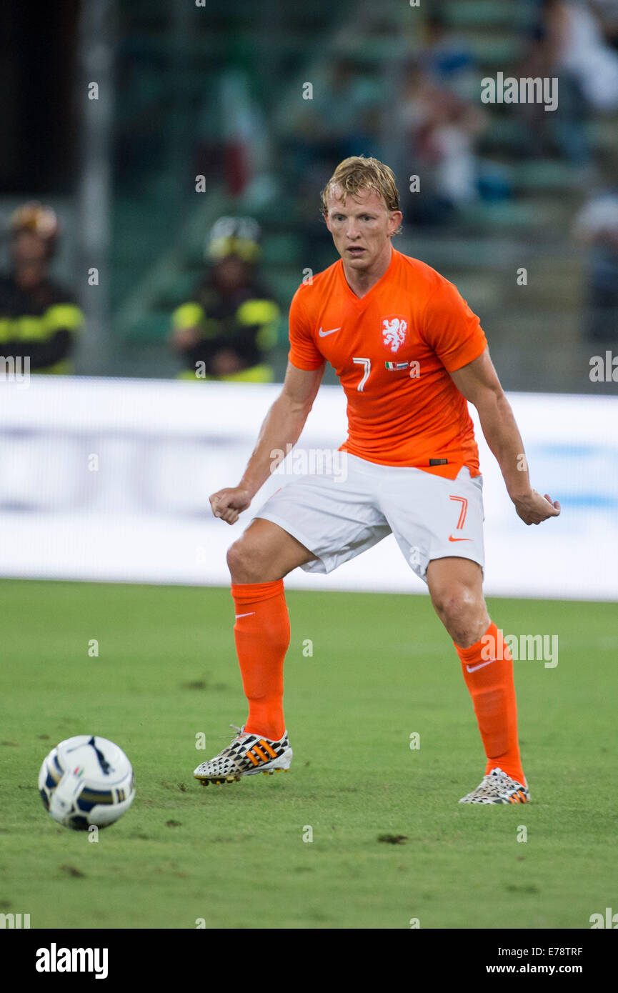 Bari, Italia. 4 Sep, 2014. Dirk Kuyt (NED) Calcio/Calcetto : internazionale amichevole tra Italia 2-0 Paesi Bassi allo Stadio San Nicola di Bari, Italia . © Maurizio Borsari/AFLO/Alamy Live News Foto Stock