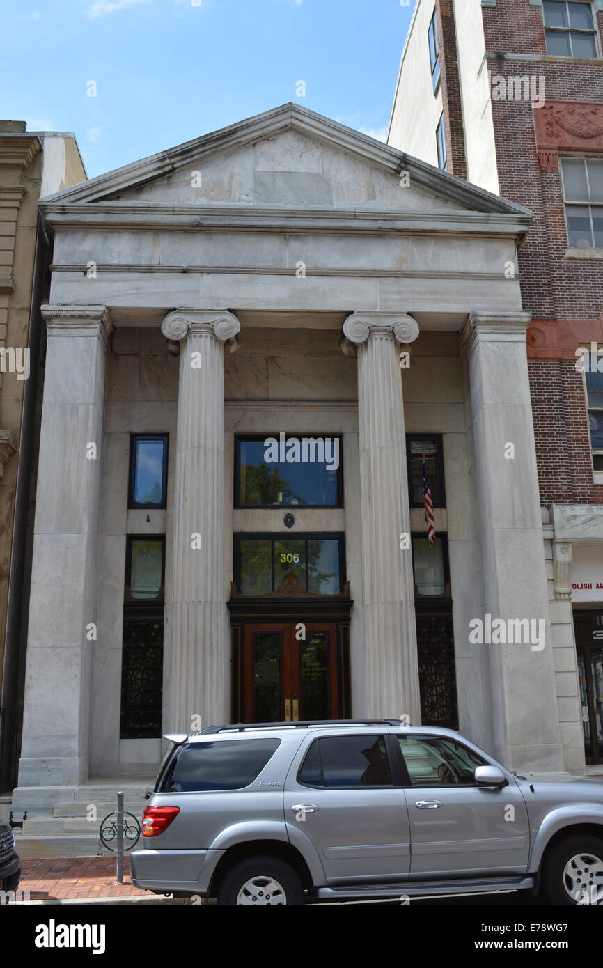 Su Walnut Street a Philadelphia. Precedentemente noto come una banca Foto Stock