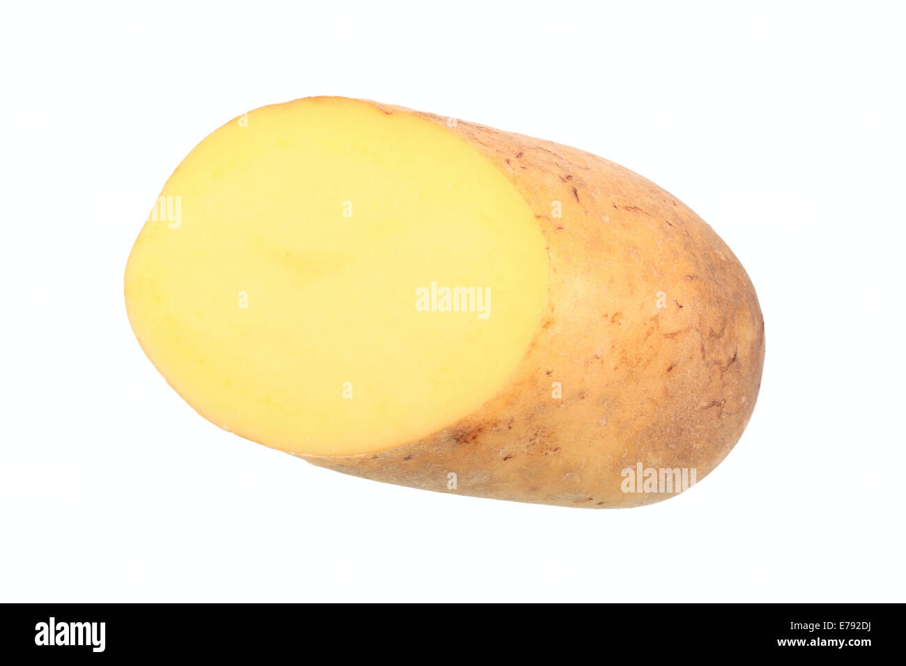 Di patata e di talento varietà, tagliate a metà Foto Stock