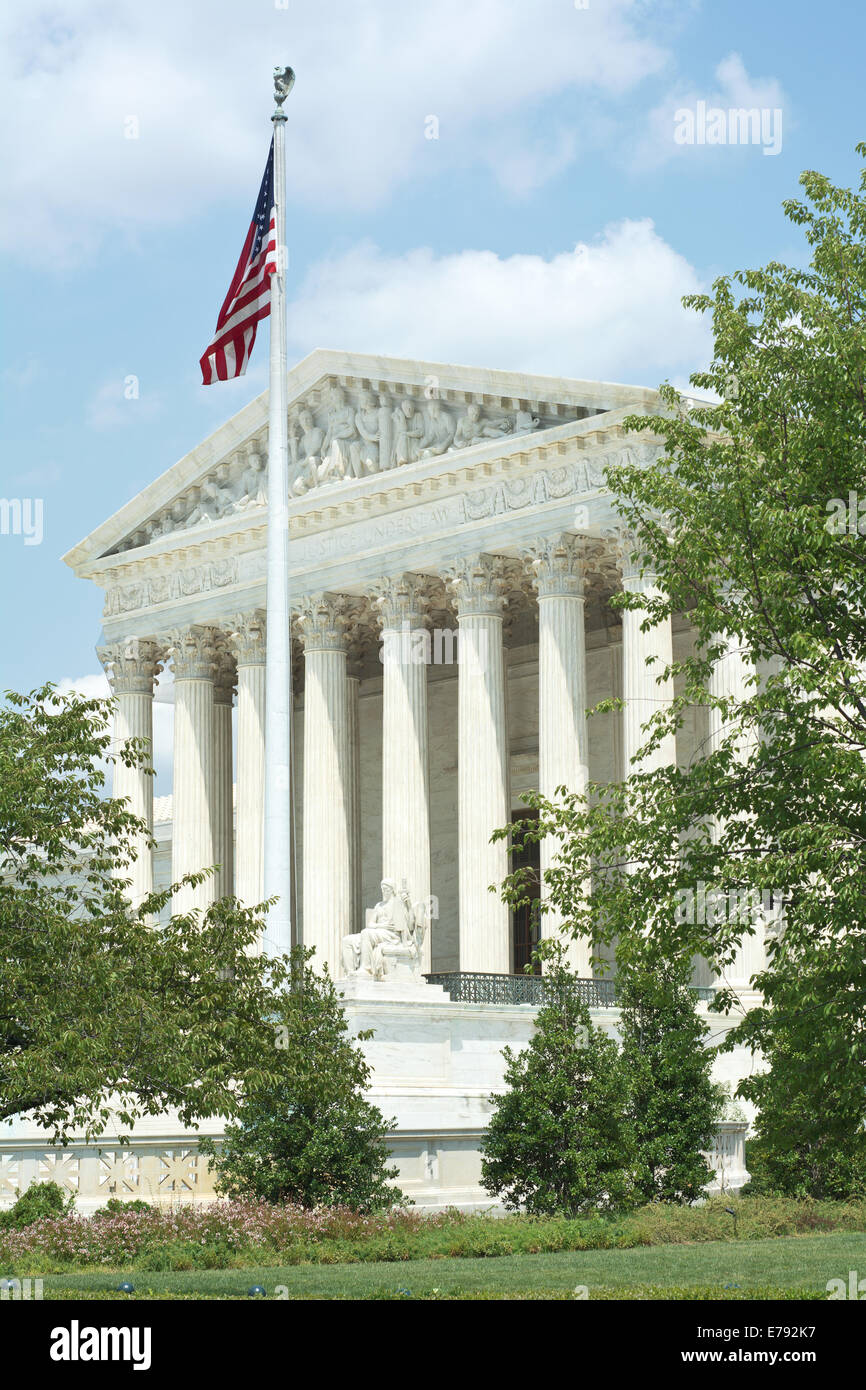 La Corte suprema degli Stati Uniti in Washington DC Foto Stock