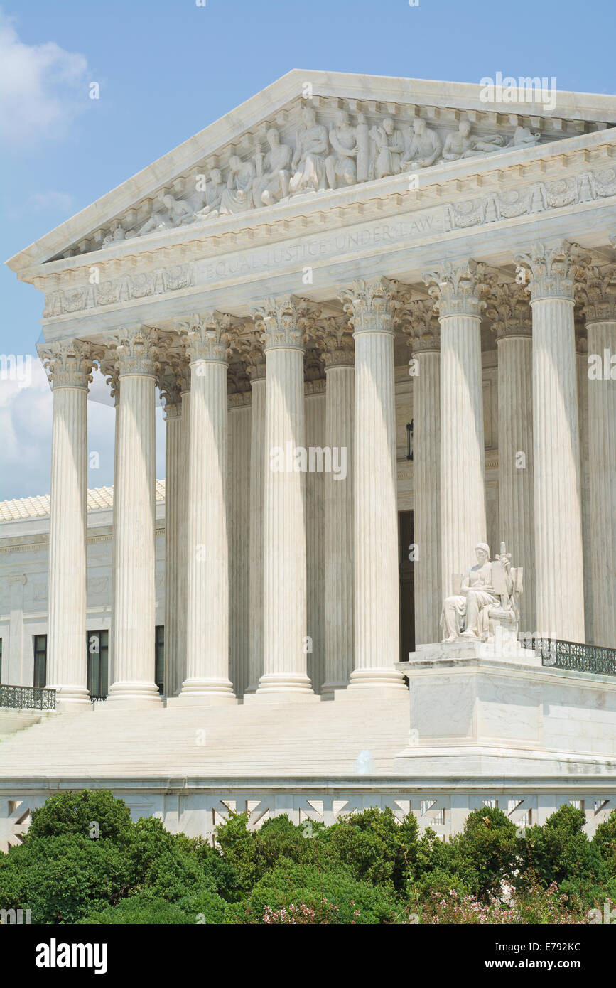 La Corte suprema degli Stati Uniti in Washington DC Foto Stock